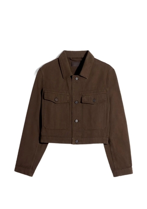 LEMAIRE twill cropped blouson - Brown
