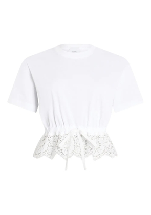 Patou lace-hem T-shirt - White