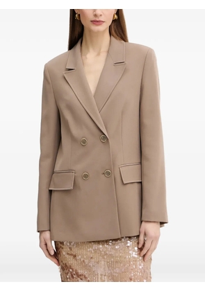 GUESS USA double-breasted blazer - Brown