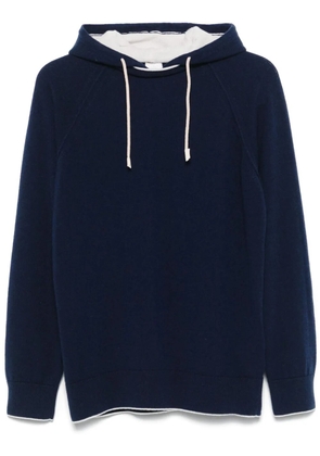 Eleventy layered hoodie - Blue