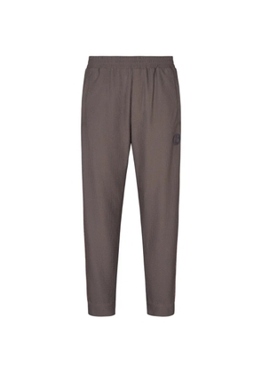 Giorgio Armani stripe logo trousers - Brown