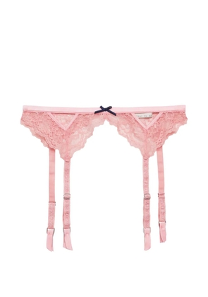 Fleur Du Mal Bianca lace garter - Pink