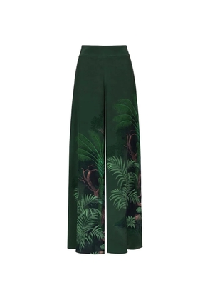 Johanna Ortiz Musical floral-pattern trousers - Green