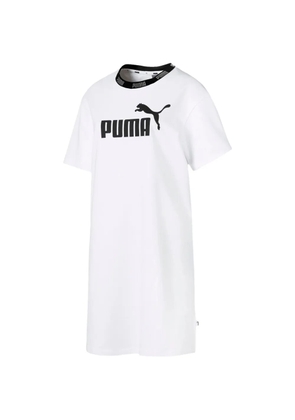 PUMA Amplified logo detail dress - White