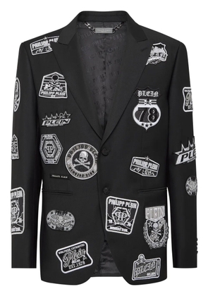 Philipp Plein Patches blazer - Black
