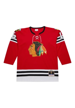 Mitchell & Ness 1960 Chicago Blackhawks dark hockey jersey t-shirt - Red