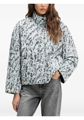 Karl Lagerfeld Jeans patterned quilted jacket - Blue