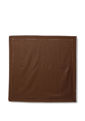 Karl Lagerfeld fringed scarf - Brown