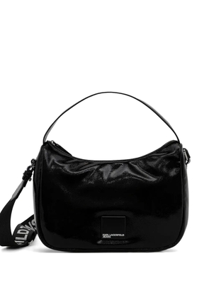 Karl Lagerfeld Jeans logo strap satchel - Black