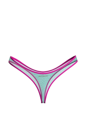 Maison Close Panorama high-cut thong - Blue