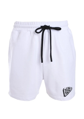 Gaelle drawstring track shorts - White