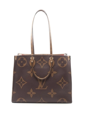 Louis Vuitton Pre-Owned 2019 Monogram Reverse Giant OnTheGo GM satchel - Brown