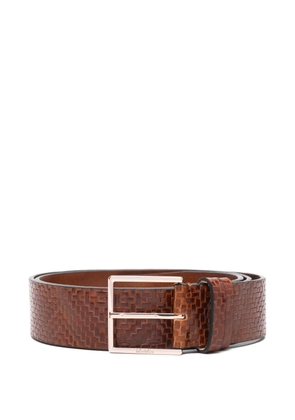 Max Mara patterned pin-buckle belt - Brown