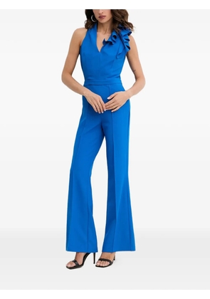 Morgan ruffled V-neck jumpsuit - Blue