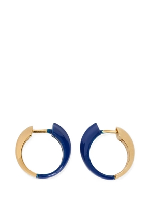 Jil Sander logo hoop earrings - Gold