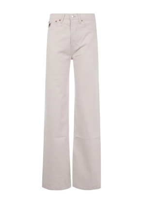 LOIS JEANS Lindsay logo-patch jeans - White