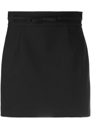 RED Valentino bow-detail mini skort - Black