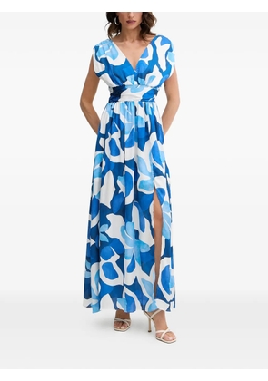 Morgan V-neck floral-print maxi dress - Blue