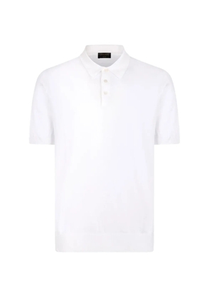 Gran Sasso short-sleeve button polo shirt - White
