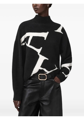 AllSaints A Star turtleneck sweater - Black