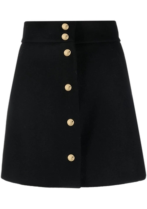 RED Valentino A-line buttoned skirt - Black
