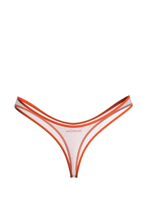 Maison Close Panorama high-cut thong - Neutrals