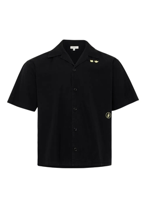JW Anderson embroidered-detail short-sleeve shirt - Black
