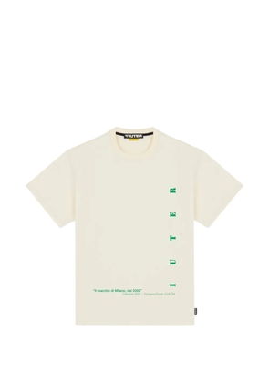 IUTER Face graphic-print T-shirt - Neutrals