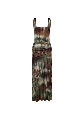 Johanna Ortiz Plant Of Joy abstract-pattern midi dress - Brown