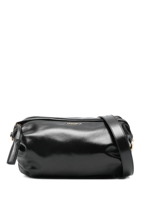 Coccinelle buckle leather satchel - Black