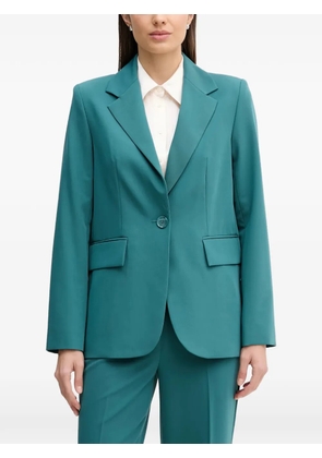 Sisley single-breasted flap-pocket blazer - Green