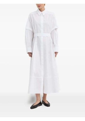 IVY OAK layered shirt dress - White