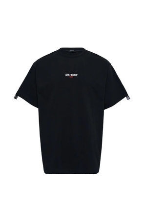We11done logo-tape T-shirt - Black