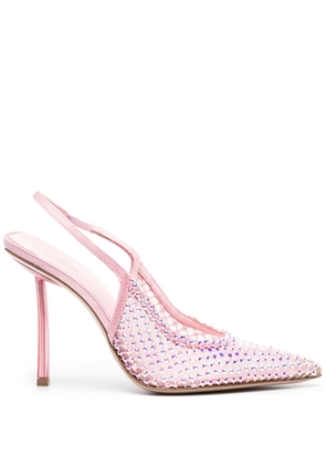 Le Silla Gilda 100mm crystal-embellished pumps - Pink