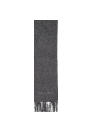 Acne Studios fringed scarf - Grey