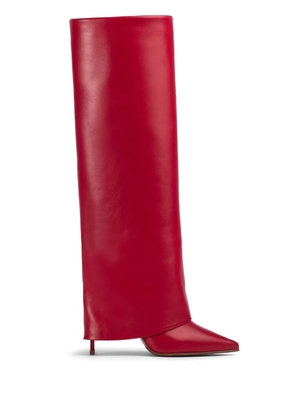 Le Silla Andy 120mm leather knee-high boots - Red