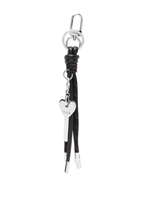 Maje leather keyring - Black