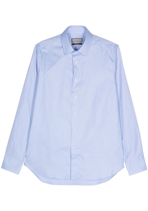 Canali long-sleeve cotton shirt - Blue