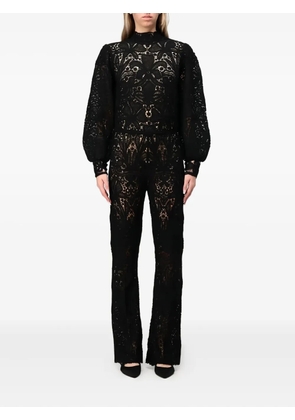 TWINSET lace high-neck jumpsuit - Black