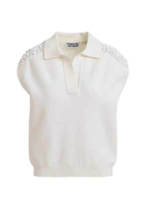 Essentiel Antwerp sequin-detail top - White