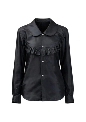 Black Comme Des Garçons ruffled collar shirt