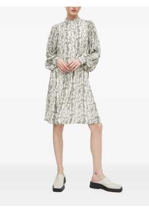 Bruuns Bazaar BarbareaBBPhilina snake-print midi dress - Neutrals