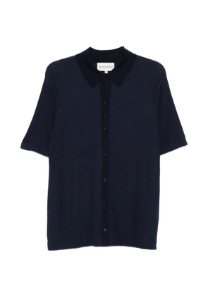 BOMPARD ribbed buttoned shirt - Blue