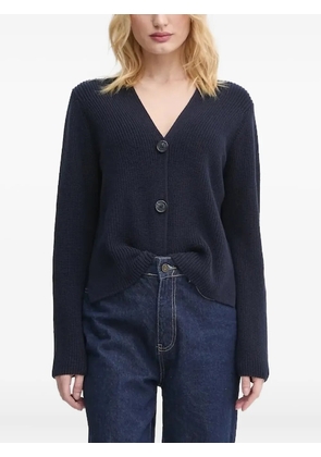 Marc O'Polo ribbed v-neck cardigan - Blue