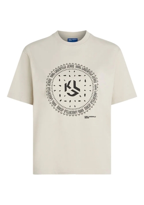 Karl Lagerfeld Jeans bandana-print T-shirt - Neutrals