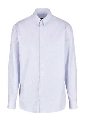 Giorgio Armani striped long-sleeved shirt - White