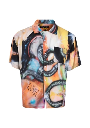 IUTER Slime button-up cottton shirt - Orange