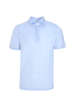 Gran Sasso buttoned short-sleeve polo shirt - Blue