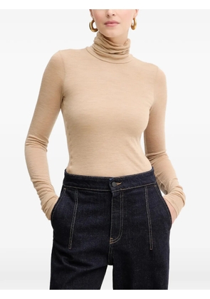 Liviana Conti Ginevra turtleneck long-sleeve top - Neutrals