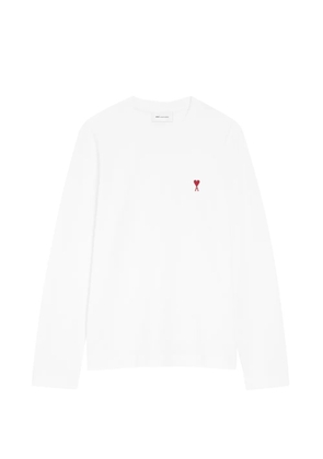 AMI Paris Ami De Coeur organic-cotton T-shirt - White